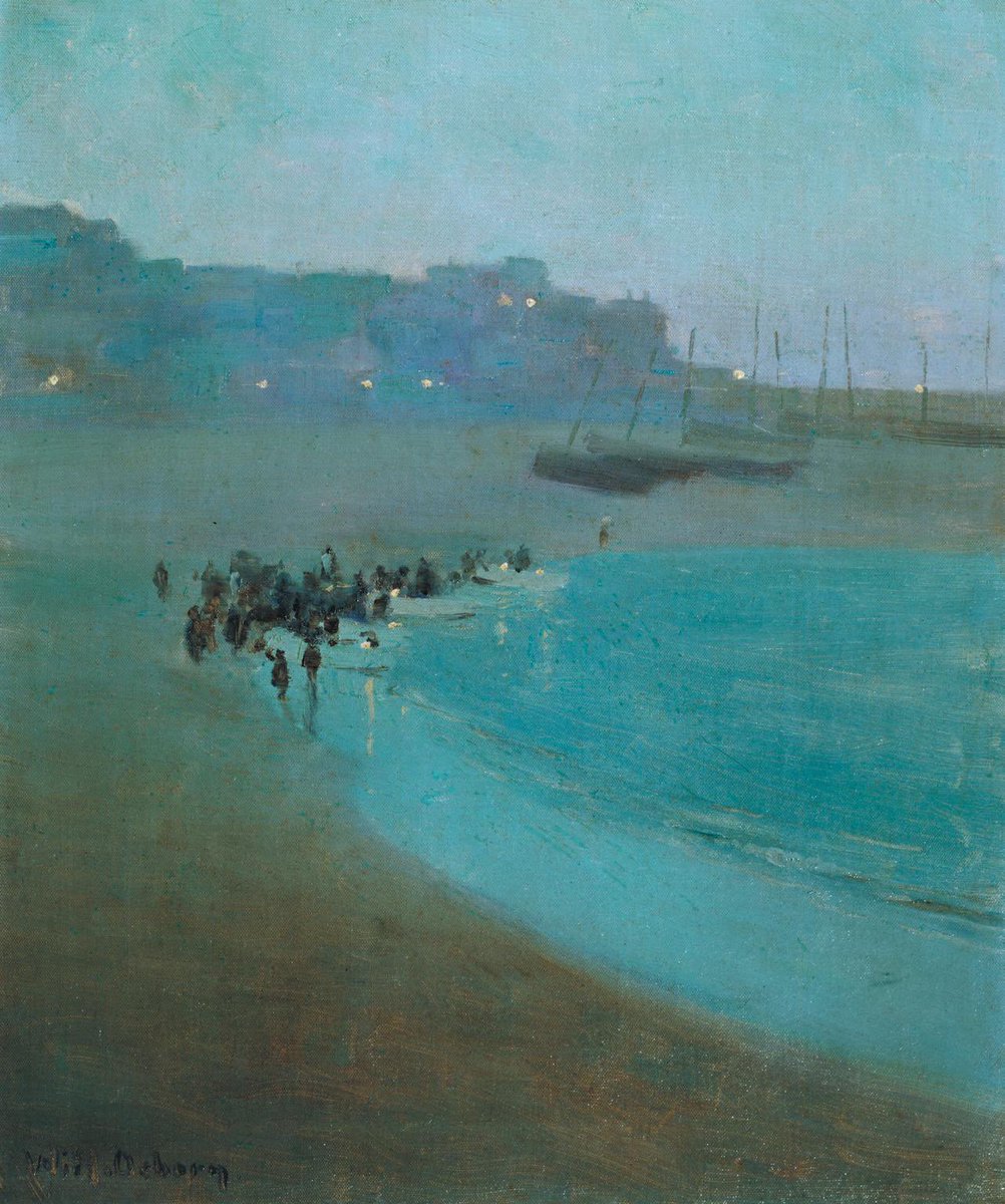 agenersurrell's tweet photo. Bon dia
Beach at Dusk, St Ives Harbour c.1895
William Evelyn Osborn https://t.co/udiptnMGDR