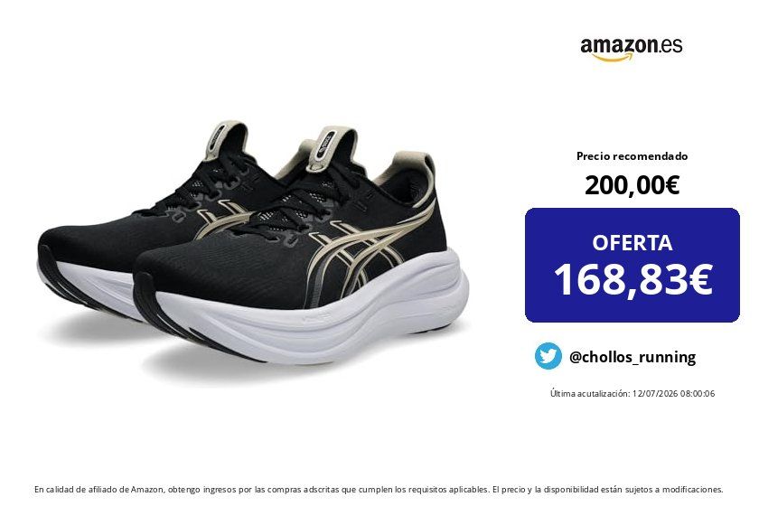 chollos_running's tweet photo. ❌ Precio recomendado: 200,00 € 
💶 OFERTA: 168,83 € (-16%)

✅ Cómpralo aquí 👉 https://t.co/lSUQsU1byH

Asics Gel-Nimbus 28 Sneaker

 #zapatillas #runners https://t.co/xg6dAZPuX4