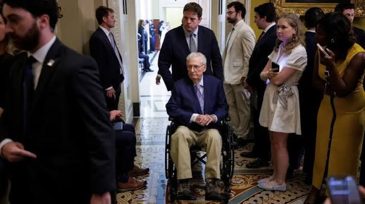 OCOCReport's tweet photo. Where is Mitch McConnell? 
He has not been seen publicly since his hospitalization on June 14. 
The American people deserve a health update. https://t.co/WNpx91m1Bm