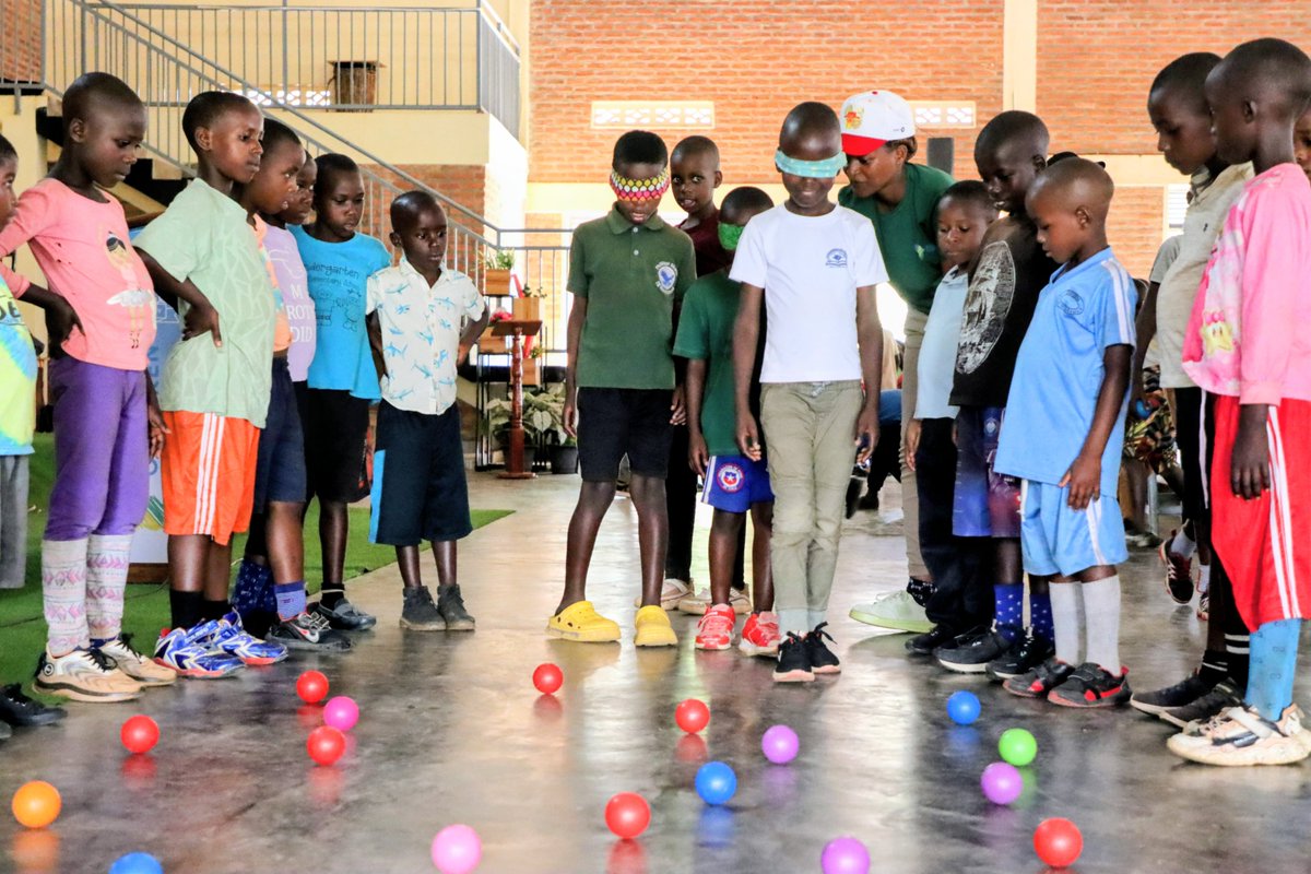 GSF_RC's tweet photo. Day 2 of #RunBugeseraCamp was all about resilience!
Children participated in stretching and a blind obstacle walk that built trust, communication, and confidence. Every activity reinforced the day's theme: Resilience. —empowering children to overcome challenges.
@BugeseraDistr https://t.co/aKghXk2T3U