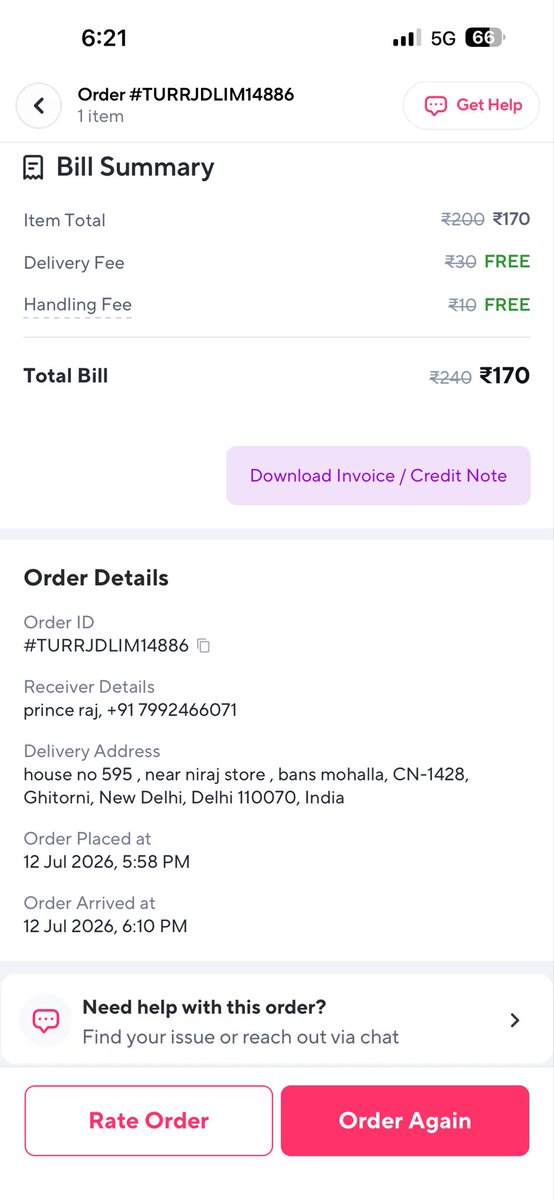 raj_pry's tweet photo. Very disappointed with @ZeptoNow. I ordered ice cream, but it arrived melted and unusable. Customer support refused a refund or replacement and kept offering a coupon, which I clearly declined. I paid for a product, not a coupon. Please resolve this Order ID: #TURRJDLIM14886 https://t.co/fcrEBi8gZJ