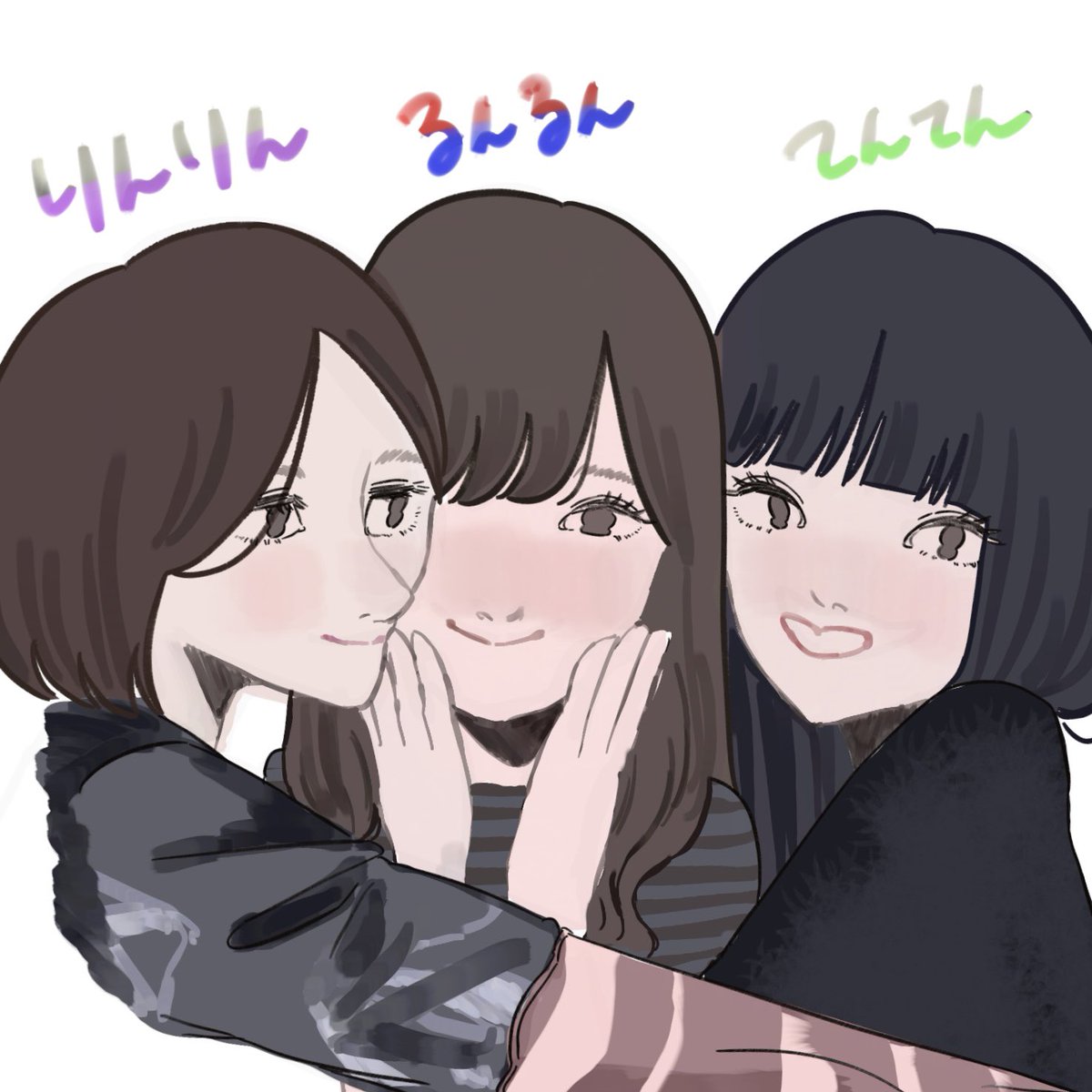 rurupom__'s tweet photo. 🤍💜❤️💙🤍💚
#sakurazaka46fanart https://t.co/sNr3SafVwT