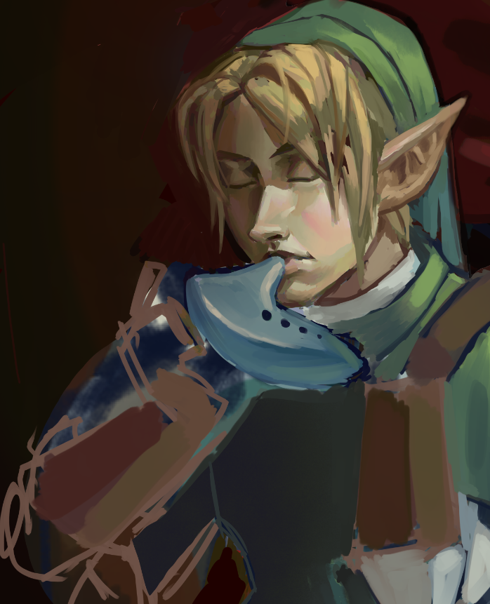 StillFin_n's tweet photo. bro i hate drawing hands WIP played Legend of Zelda Ocarina of Time not so long ago so https://t.co/QW80yVK46g