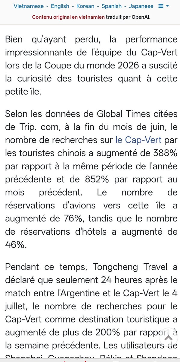thefacts509's tweet photo. @thethoughone Article très interessant. Bon travail. 
Le dernier exemple en date est le Cap vert. Les recherches de touristes chinois très fortement augmenté. 
L'histoire sur le maillot de la sélection nationale d'Haiti a forcé plus d'un à aller rechercher "Vertières". https://t.co/hKvOmk4eZX