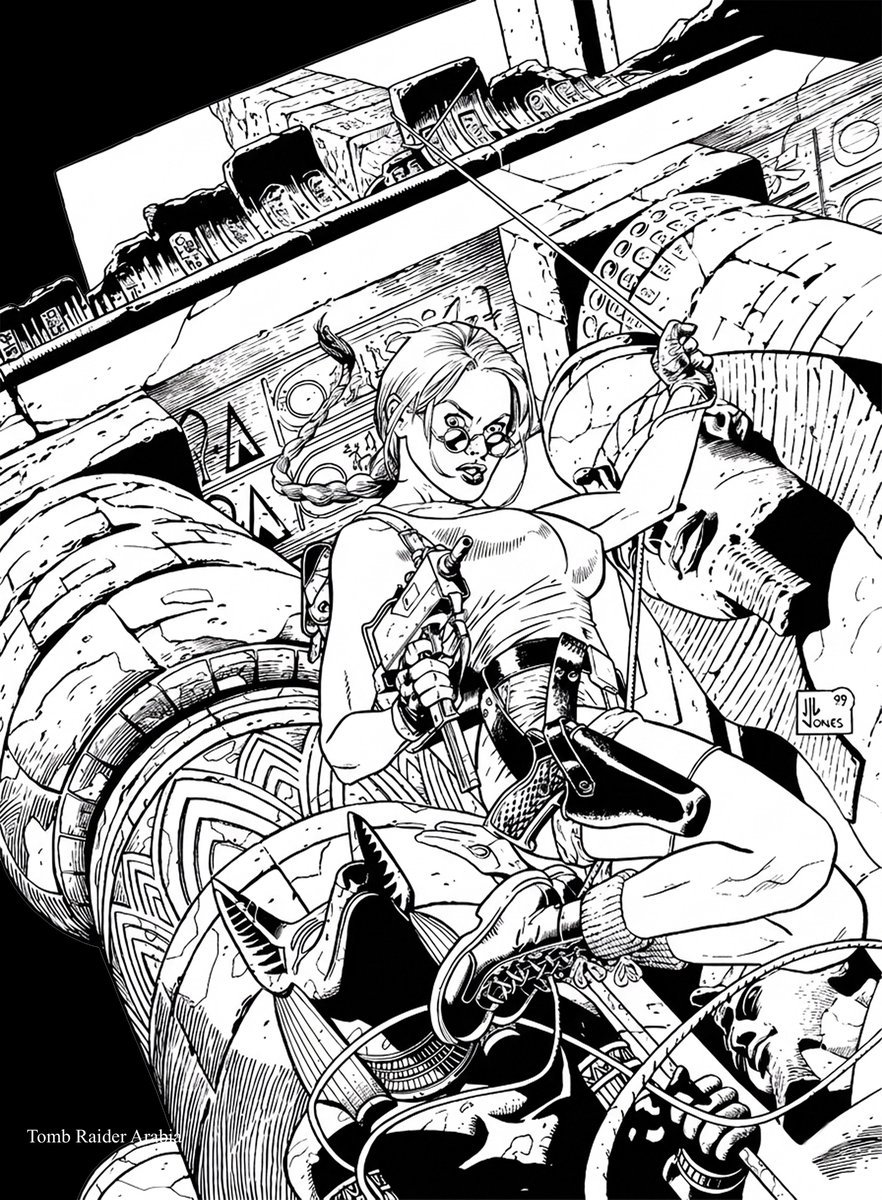 TombRaidrArabia's tweet photo. Tomb Raider art by JG Jones for PSM magazine Night and Daytime version in HD https://t.co/pf0mGknpwD