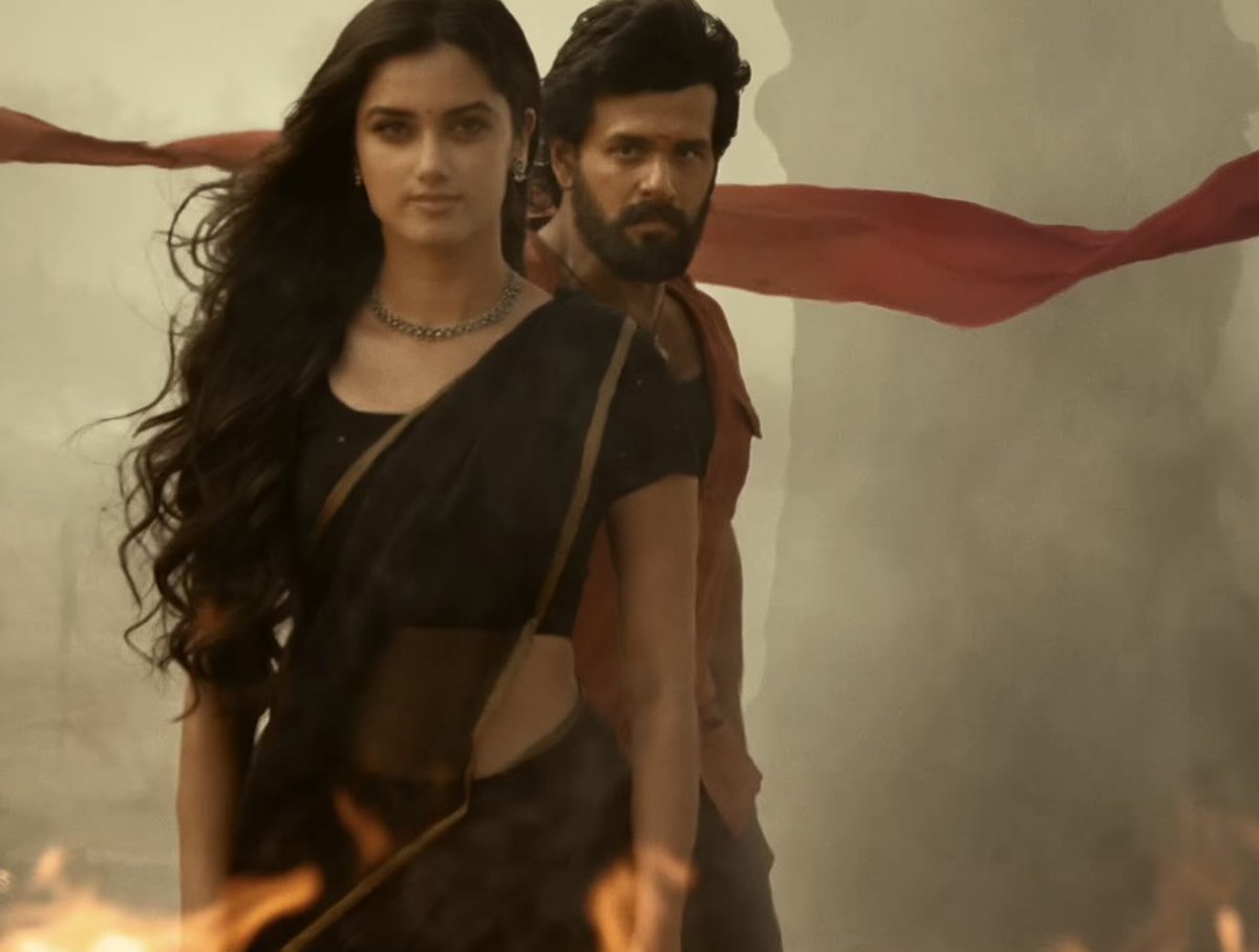 tweettalk18's tweet photo. #lenin 
Looks like lot of rewritings have done for this story after #shreeleela left the project 
Leela seems to be scared of relaying on Lenin for help… but bharathi ( #Bagyashree ) isn’tlike that in the movie.

#Akhil @AkhilAkkineni8 https://t.co/IkIUgnLjob