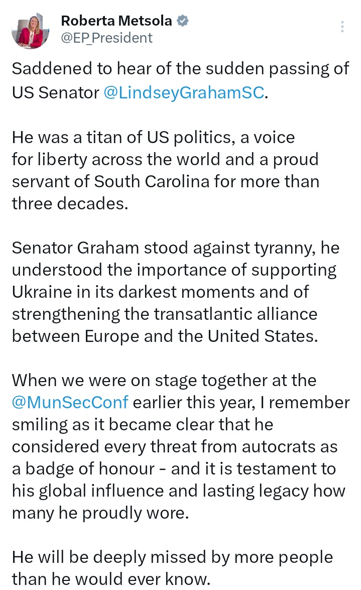 Maraki378's tweet photo. @caitoz Including the EU - its leaders are mourning the zionist war pig's death https://t.co/GtF7s9I92n