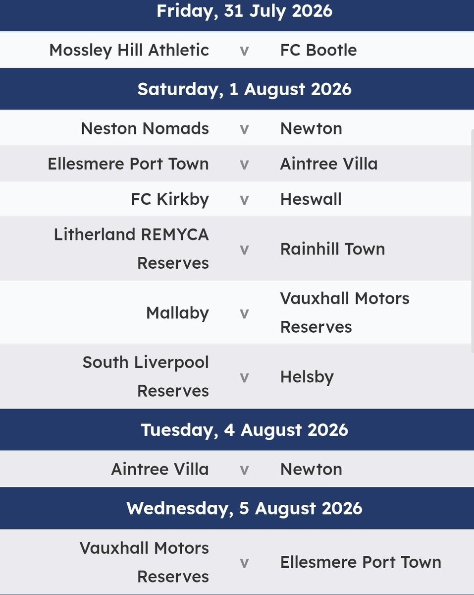 NonLeagueHQ1's tweet photo. More #Step7 updates, and the @WestCheshireLge have published their opening round of fixtures, starting with a Friday night match between @MossleyHill_FC and @Fcbootle on 31st July.
Who's your money on this season?
https://t.co/EMsX2OtUSy https://t.co/PwEXnxW8yC