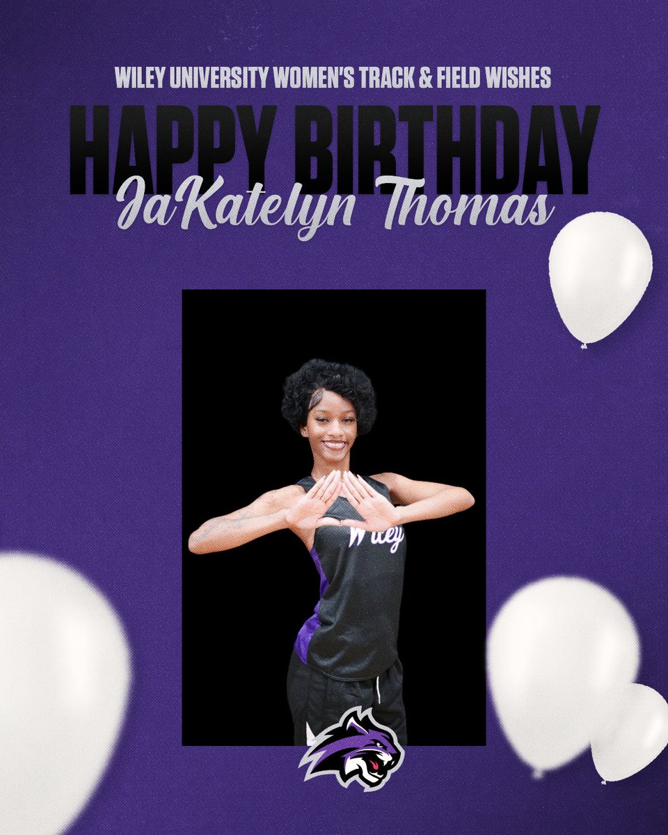 WileyAthletics's tweet photo. #WildcatBirthdayGreetings to cross country and distance runner Ja'Katelyn Thomas. https://t.co/b83Jn1eeCH