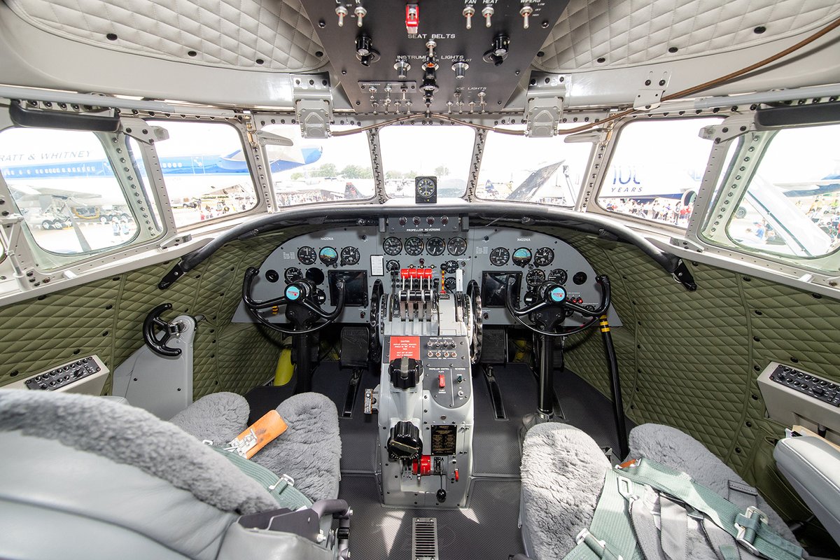 EAA's tweet photo. At EAA AirVenture Oshkosh 2025, avgeeks finally stepped inside the Lewis Air Legends Lockheed Constellation “Bataan” to experience the completed vision behind this incredible restoration.

The interior was more than adding seats and finishes. Every detail was carefully planned to honor the Constellation’s history while blending vintage character with modern design.

Read more in the July/August 2026 issue of Warbirds here: 

https://t.co/zWnXzMjxUq

📸 Connor Madison
✏️ Budd Davisson

📅 EAA AirVenture Oshkosh 2026: July 20-26
🎟️ Get your tickets now https://t.co/HrIzsKV6Qb

#Aviation #Avgeek #MilitaryHistory #Oshkosh
