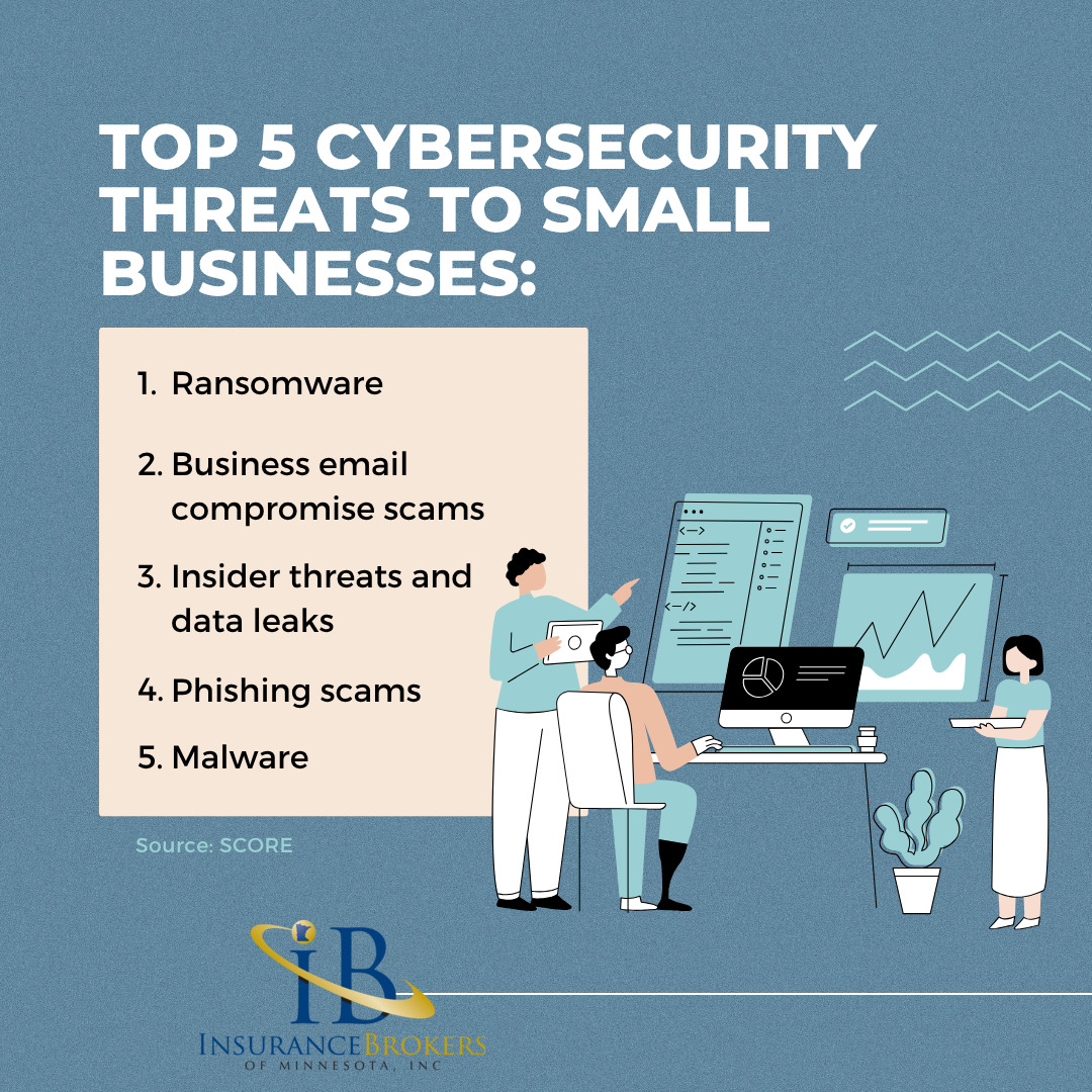 InsBrokersMN's tweet photo. Cyber insurance can help protect you against a variety of threats. 

#cybersecurity #InsuranceBrokersMN https://t.co/QDDEdO3RZb