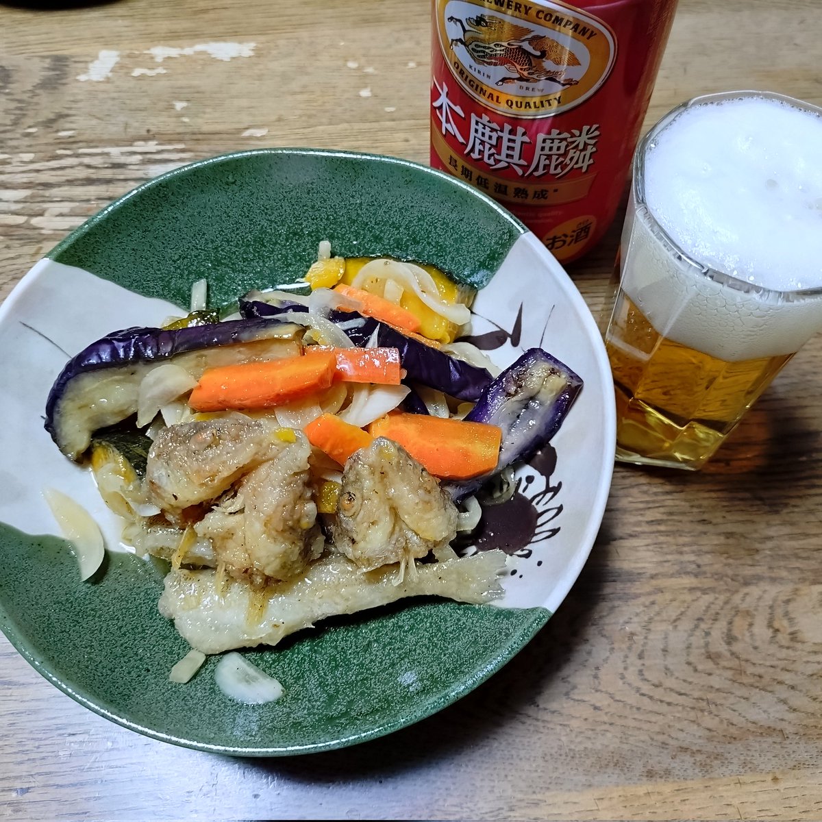 猫まんま 本日のお夕飯、#あいねこまんま でございます。 本日のメニューはキス