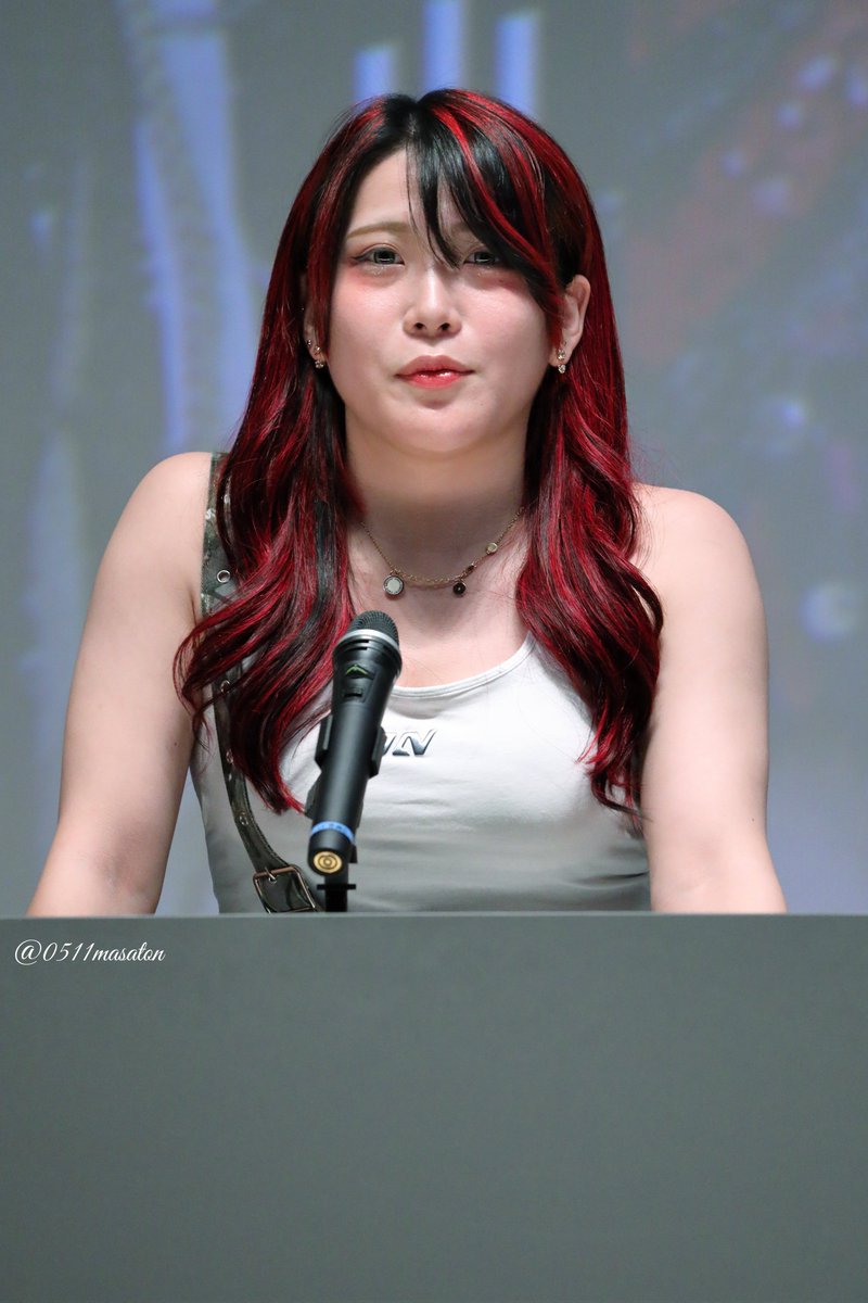 0511masaton's tweet photo. Sammy presents STARDOM 5☆STAR GP 2026/07/12 公開記者会見 ユナイテッド・シネマ豊洲
林下詩美選手
#林下詩美 
#STARDOM https://t.co/kKyjuBv0pK