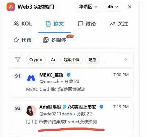 Ada哒哒哒🐬/买美股上币安 tweet media