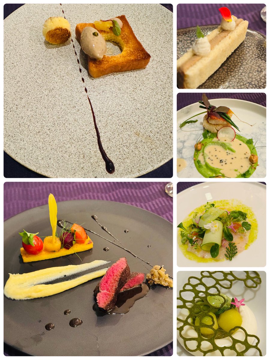 SaunaBrain's tweet photo. 今宵のサ飯。
カンディンスキーを思わせる食べられるアート作品のような素敵なお食事
ありがたやありがたや🙏
（誕生日だから許してください） https://t.co/AIETdjNShK