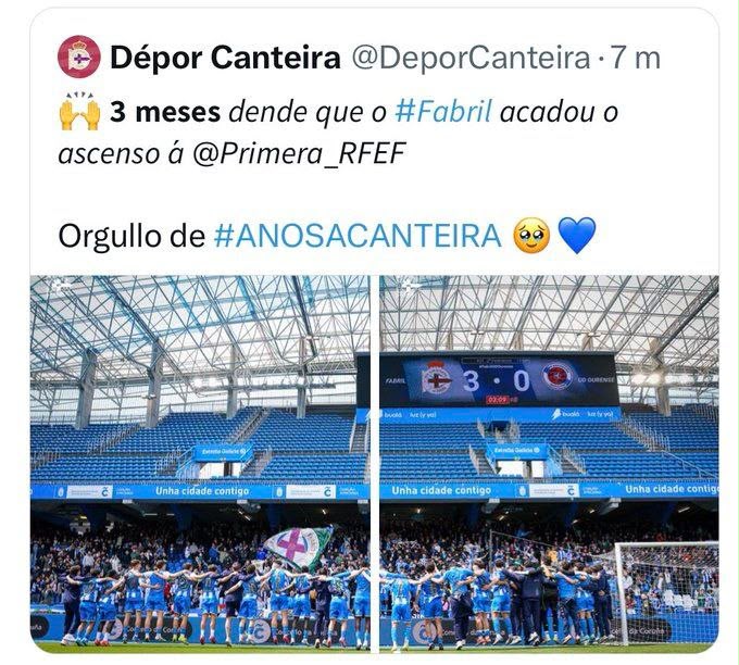 fpdeportivistas's tweet photo. Orgullo do noso. Dos nosos rapaces, que maman deportivismo dende pequenos, e de quen sempre defenderá este escudo, no campo ou na bancada, para levalo ao máis alto.

Orgullo da #ANosaCanteira @DeporCanteira .O deportivismo é imborrable. https://t.co/gEzJlrpfWr