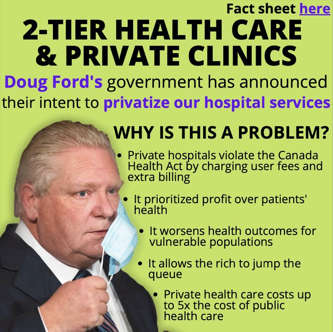 HorseMouthRadio's tweet photo. Thank Doug Ford for what is happening in Ontario Health and Education. https://t.co/1QXJ7TqQqA