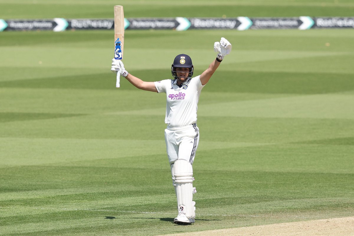 shreyab27's tweet photo. YASTIKA BHATIA. Take a bow 🙌🏻

A maiden Test century and she chooses the grandest stage of them all aka the Lord's 💯

#ENGvIND #TeamIndia https://t.co/ZGENXn7ZRj