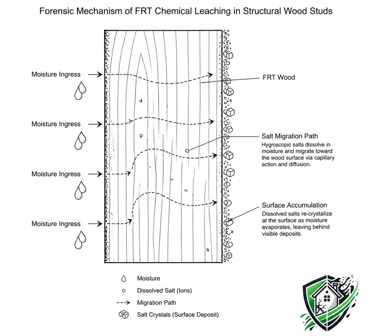 PFFPD_Forensics's tweet photo. Expert Opinion: From a science standpoint, moisture leaches salts in FRT wood and causes decay.
Contact: 443-332-8527
Request a forensic property damage review:
https://t.co/gk1rIisK67
#BuildingScience #ForensicScience #WoodScience https://t.co/KwwDRph2Ez