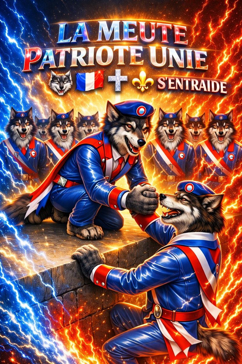 mdx63's tweet photo. N'oubliez pas les LOUVES et LOUPS, on s'entraide dans la MEUTE 🐺♀️🐺♂️🇫🇷✝️⚜️ https://t.co/HcxjZBohZj