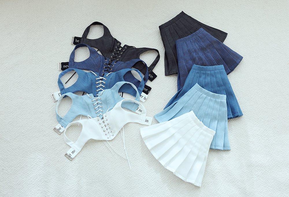 aracne_bjd's tweet photo. ★SD16 데님 뷔스티에
★진청 2개
★개당 2만원

★SD16 데님 스커트
★화이트 2개 / 연청 1개 / 진청 4개 / 블랙 1개
★개당 2만원

(끝) https://t.co/6XrkA37dtb