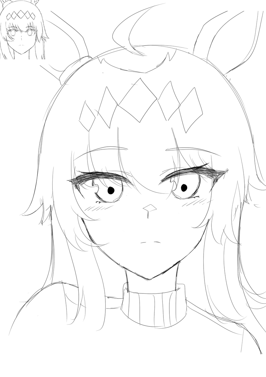 VoidSynatic's tweet photo. oguri quick sketch https://t.co/t1bjJbqerg