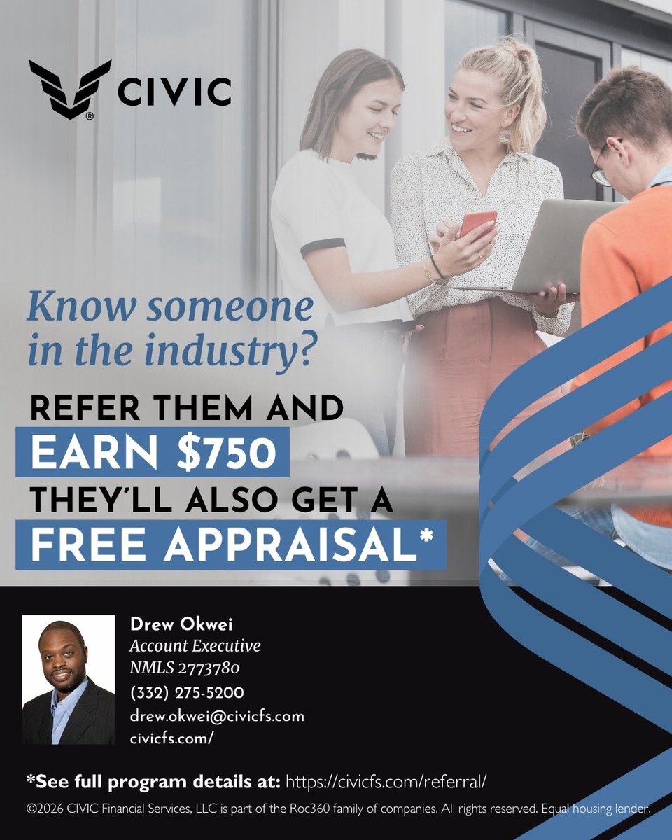 _whatsuphomes_'s tweet photo. 💰 Know someone planning their next real estate investment? 

Turn that connection into $750! 🏡✨
Referrals should pay... and now they do! 🎉

#Investors #BuildYourPortfolio #FixAndFlipLoans #RentalPropertyInvestor #PrivateLending https://t.co/No2KtnR2uv