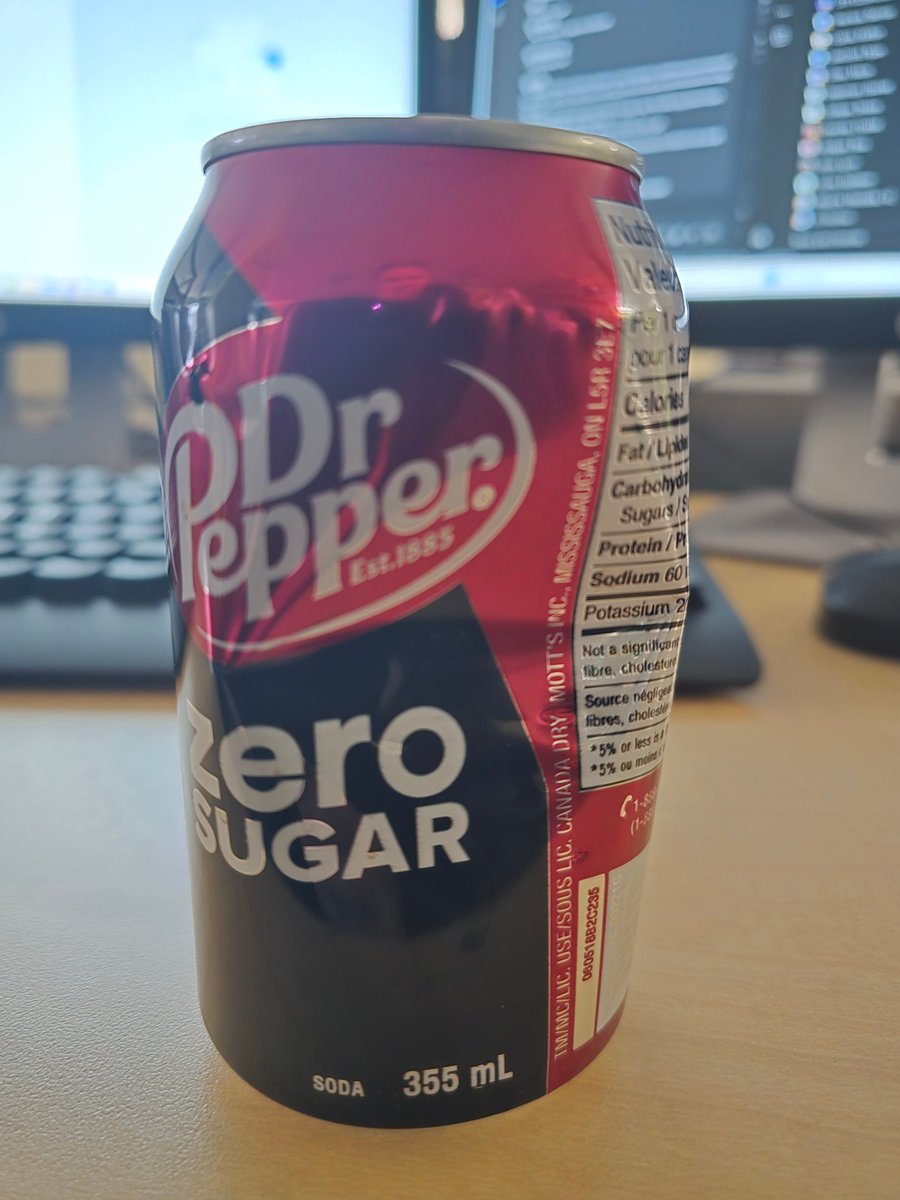 backseatsurfer9's tweet photo. Dear @drpepper 
Dr Pepper is beloved by all - including my 2 year old cat Max who decided he NEEDED a taste of it, and pierced a can with his teeth for a drink. Unopened, cat toothed can and culprit for reference. https://t.co/x2goGO5O1Q