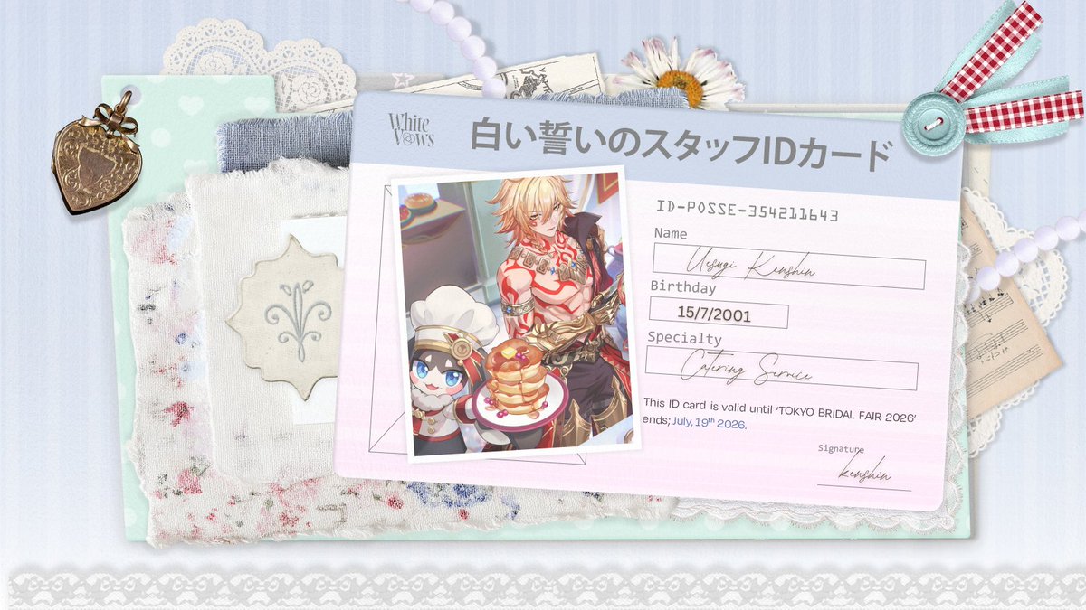 PosseKenshin's tweet photo. @ShiroiChikai Hi, everyone! It's nice to meet you all. I'm Kenshin or Ken. I'm part of a wedding catering service that offers all-in-one packages for your special day. If you're looking for a catering partner or interested in collaborating, I'd love to connect. I Hope I'm not too late. https://t.co/vlsDw02I8N