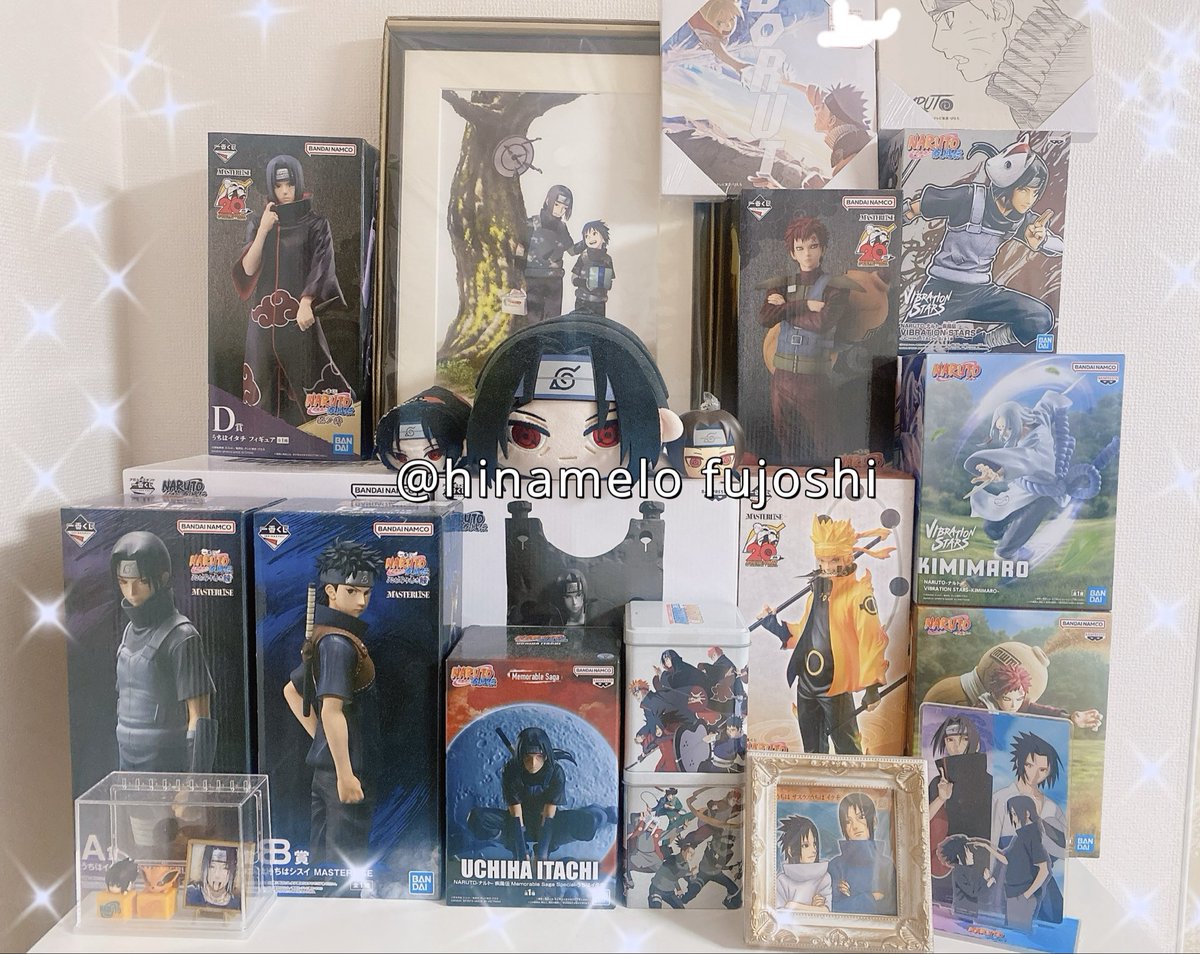 hinamelofujoshi's tweet photo. なんかほんと極一部のグッズを無造作に置いちゃってるんだけどあとはほぼ収納ケースや箱に入れてて保管してるんだけど、最近のグッズは保管に困ってます、、、写真のはほぼ新しめのばかり、古いのは外に出さず大切に保管してます🫢
#NARUTO #フィギュア https://t.co/ZyhZpWl9bp