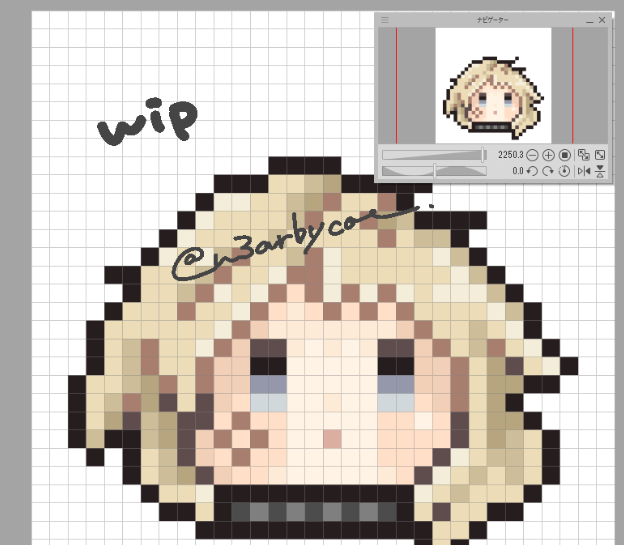 n3arbycat's tweet photo. 色数絞った方がいいかもwipdot... https://t.co/AXIyFQCend