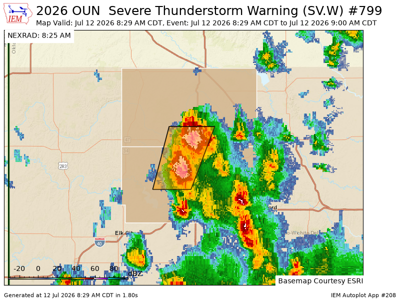 iembot_ok's tweet photo. OUN issues Severe Thunderstorm Warning [wind: 60 MPH (RADAR INDICATED), hail: 0.88 IN (RADAR INDICATED)] for Custer, Dewey [OK] till 9:00 AM CDT https://t.co/PO7Qcpf9hO https://t.co/0LGvhDdh5E
