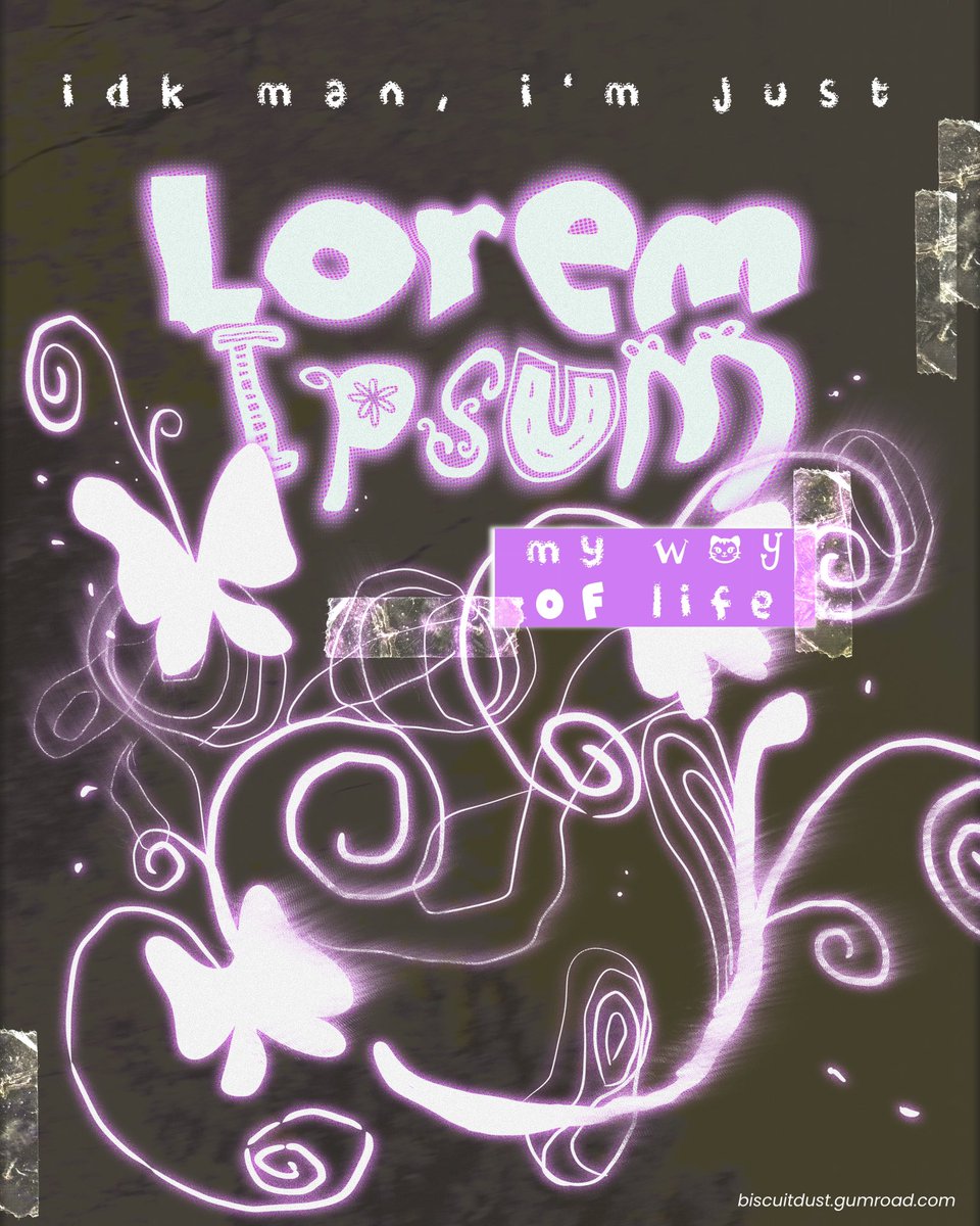 font combination ☆⌒(ゝ。∂) idk man, i'm just lorem ipsum my way