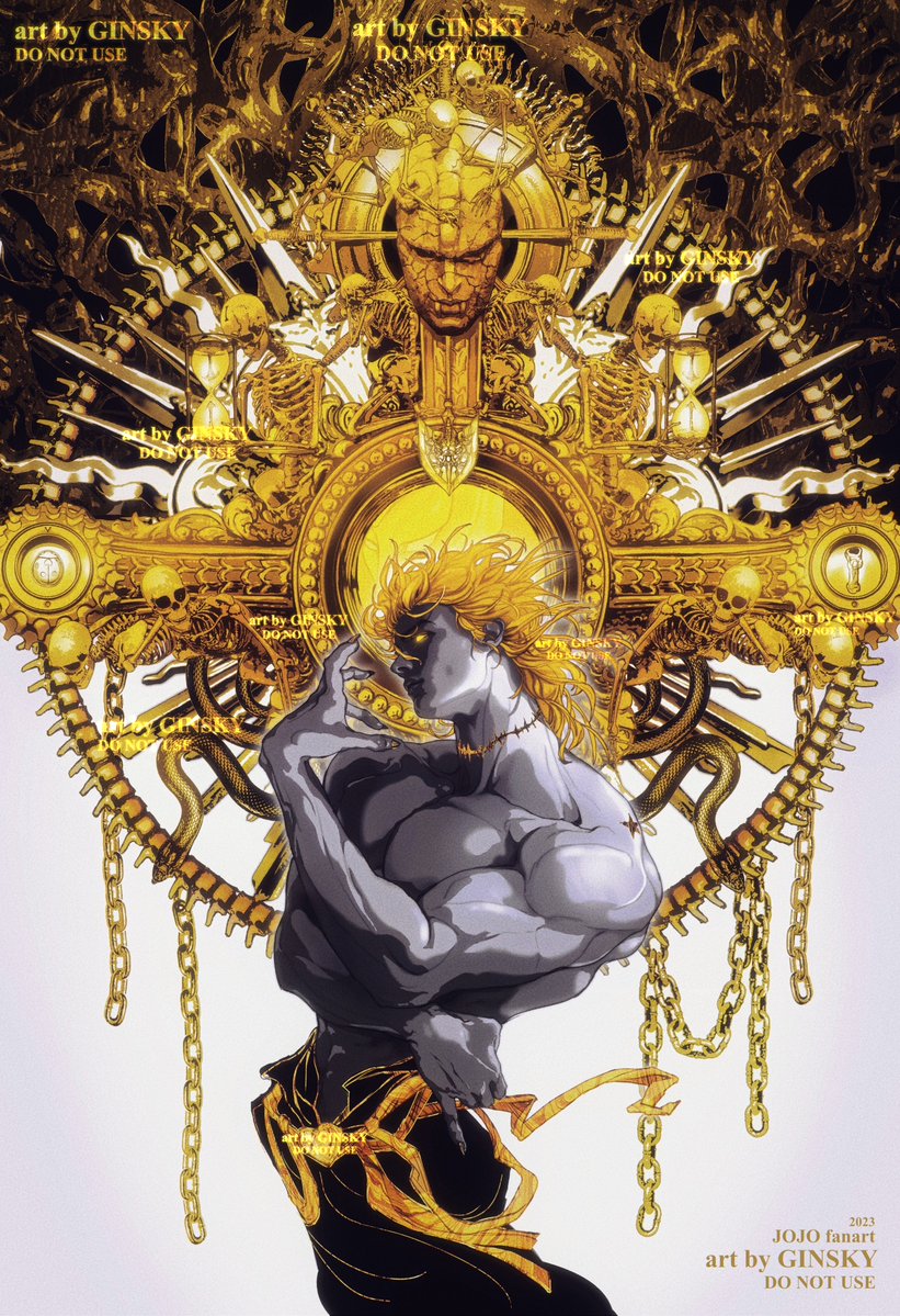 _Ginsky_'s tweet photo. Hello this is Ginsky! Being doing JOJO fanart for a while and never bothered to post it here LOL 
gonna start with DIO, bc praise Hirohiko Araki for drawing him like that, I had a poster of his nude backside in my bedroom back in high school. You know which one
#JJBA https://t.co/XMG2GYsHq2