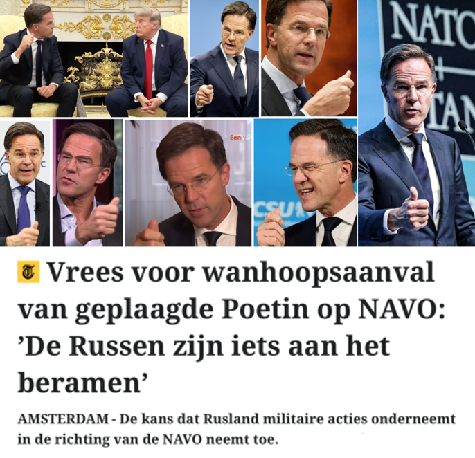 frans_nijhof's tweet photo. Twaalf jaar lang heb je als premier met list en bedrog je wil doorgedrukt bij de bevolking. Tijdens corona heb je de bevolking opgesloten, weerbarstige medici achtervolgt en een staatssecretaris ontslagen. Nu jouw verzonnen rode gevaar Rusland. Je duim verraadt je leugens! https://t.co/bDvYl3wkB3