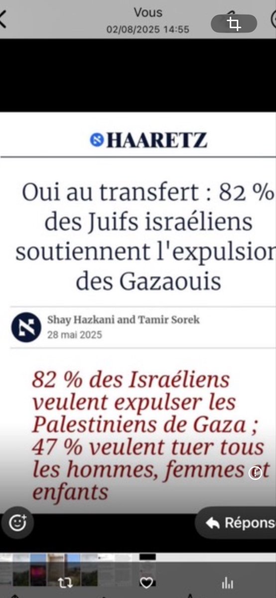 numide_r75's tweet photo. @RReichstadt @SophiaAram T oublie le principal ton leader , ton idole Netanyahu et sa clique de genocidaires bien que c est la quasi totalité de sa population qui mérite cette qualification https://t.co/GtwCeg7JSm