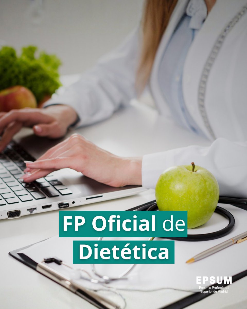 epsum_es's tweet photo. ¡Únete al FP Superior 🎓 de Dietética! 🍎

✔️Online y Presencial ✏️
✔️Becas y convalidaciones 💸
✔️Todos los contenidos en la plataforma 📚

#EPSUM #FP #FormaciónProfesional #nutricion #dietetica #formaciononline #nutricionydietetica #madrid #estudiarnutricion #estudiarenespaña https://t.co/Rz64mHsB5v