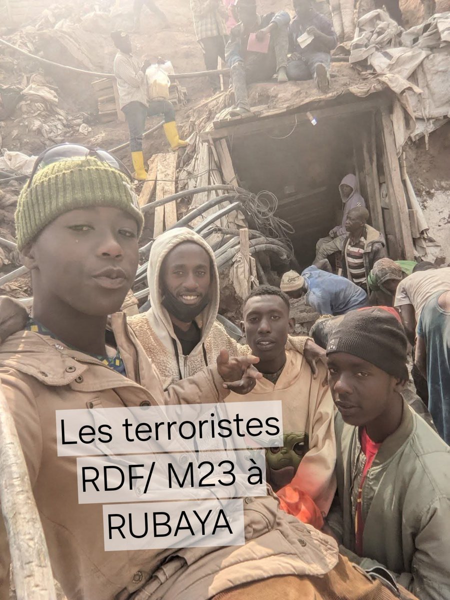 Smiley62442575's tweet photo. @CVictimsAR @UNICEF @kayikwambaT Les terroristes RDF/ M23 à RUBAYA. https://t.co/B45b6ltYqA