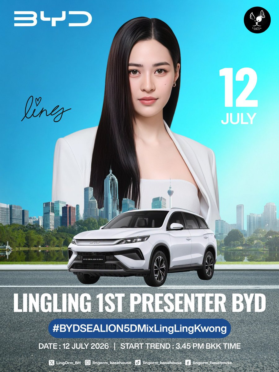 LingOrm_BH's tweet photo. มาร่วมสร้างเอนเกจเมนต์ให้กับแบรนด์และพรีเซนเตอร์คนแรกกันค่ะ

- 1 รี
- 1 เฟบ
- 1 คอมเมนต์

LINGLING 1ST PRESENTER BYD
#BYDSEALION5DMixLingLingKwong https://t.co/zrACz1hgHs