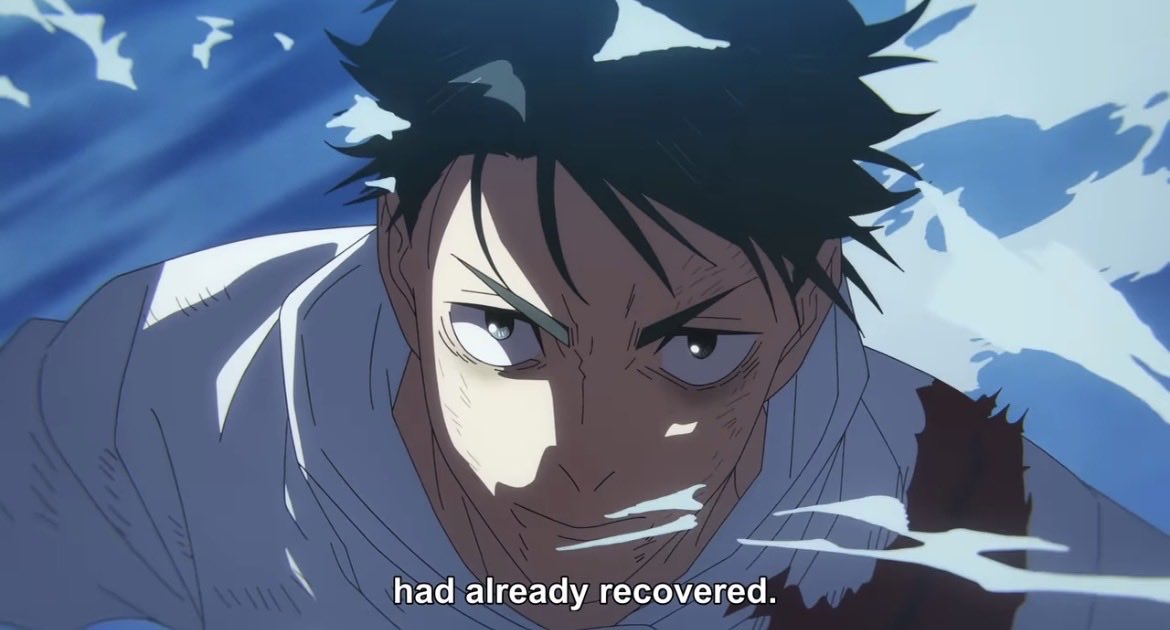 TheProJake67206's tweet photo. @TwtsCat @Draco_x4 @Riggstalks Brochacho even anime only’s can pick up on this by now, how do you not know after a Domain Expansion a persons CT is on burnout/basically unusable https://t.co/OeVNzHkABV