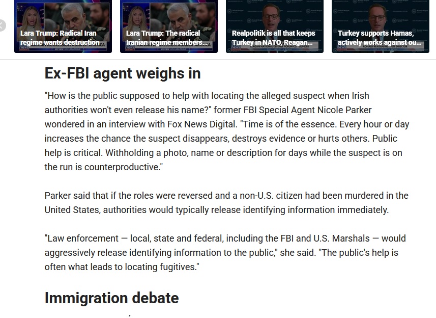 nwl88444048's tweet photo. "Fox News asked Irish police to identify the person of interest and explain the legal basis for withholding his identity, but they  declined to provide any new information, saying only that there were 'no  additional updates at this time'"

This week, we became an international joke, with Gardai withholding identifying information about the prime suspect in the murder of Jamie Carney, the USA woman living in Killarney. 

A well-intentioned 2015 law, introduced at a time when most asylum applicants were successful and there was genuine concern about persecution of the applicant or their family back home in a rogue state, is now a complete ass. Not only are 90% of asylum applicants rejected, but we have significant crime caused by asylum seekers, who enjoy anonymity. We can't even name the person suspected of a Jihadist mass-murder plot (see our largest press group below explaining why, it's the 2015 law!).

When you can't identify a prime suspect in a hot murder manhunt, then you're a joke of a country, and this should have been to the fore of the national agenda this week. Instead, Ireland's top TV current affairs programme #rtept , which covered the murder, didn't hold the Government to account for the law and lack of identification. PS, the presenter of #rtept is the sister of the justice minister. Joke.

https://t.co/ZIWnyc456q