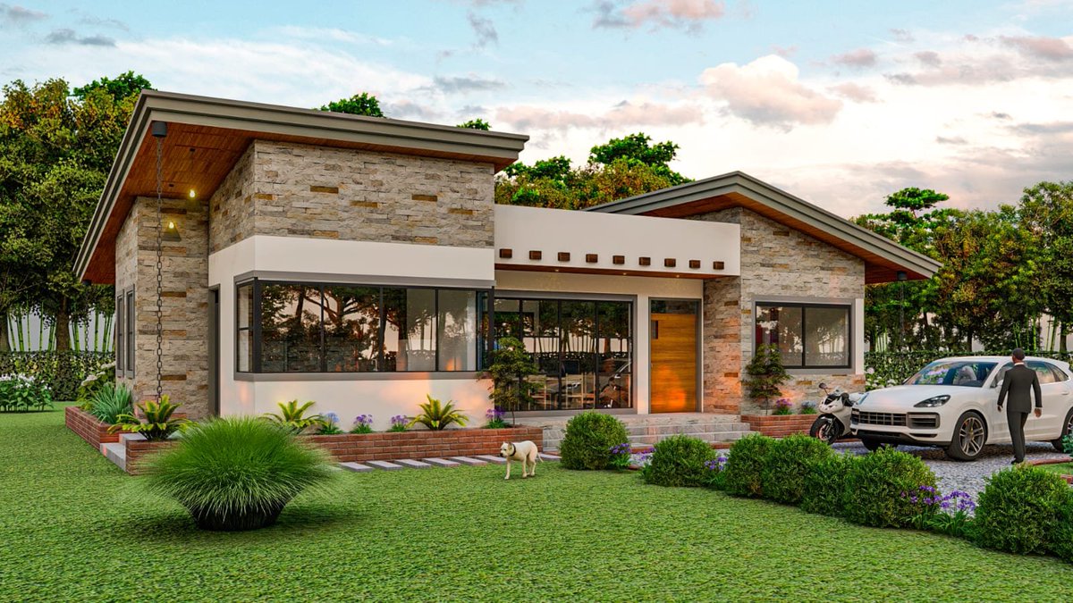 HouseDesignsKe's tweet photo. 3 bedroom bungalow 👌 https://t.co/zeEoemJ2zX