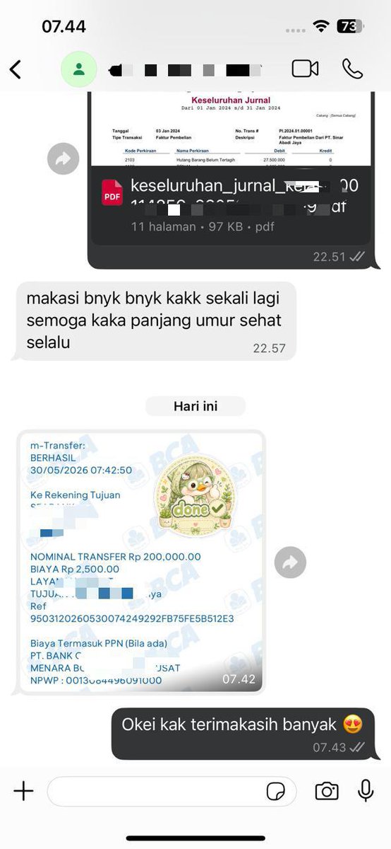 bilastudyco's tweet photo. yuk yg butuh bantuan joki tugas dan kuis akuntansi, perpajakan, audit, Accurate 5 &amp; online, SPT, laporan keuangan, PPT, jasa ketik, jurnal Sinta/scopus, formatting, kajian pustaka dll bole lgsung tanya tanya di wa yahh. From 5k aja‼️
#jokiakuntansi #jokitugas #zonauang #zonaba https://t.co/knvfNF8Psr