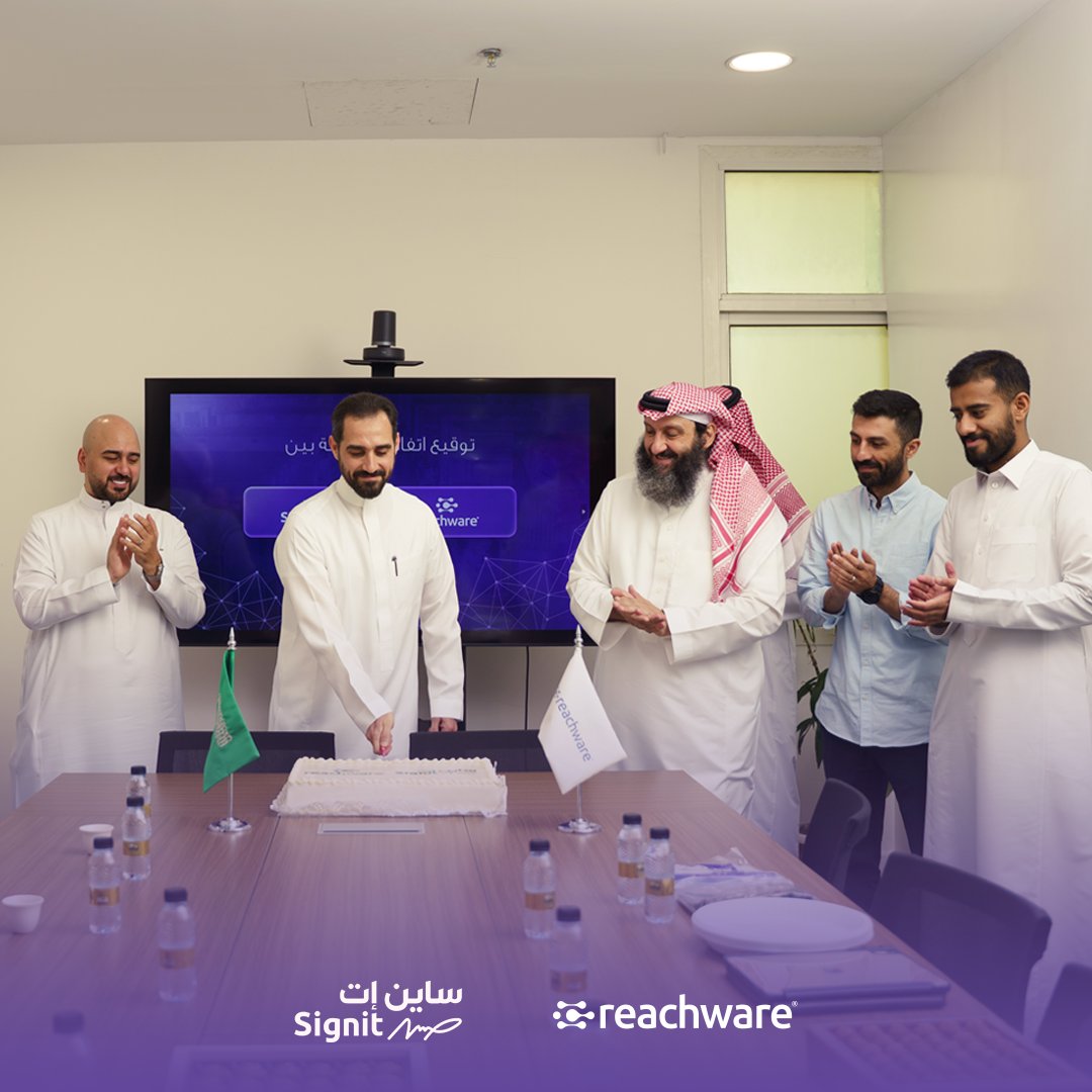 reachware_com's tweet photo. إعلان شراكة استراتيجية 🤝
يسرّ ريتشوير الإعلان عن شراكتها مع @signitapp  لتقديم تجربة رقمية متكاملة للمؤسسات، تجمع بين خبرة ريتشوير في ربط الأنظمة والأتمتة، وحلول ساين إت في الأمان الرقمي والتوقيع الإلكتروني.

#Reachware #Signit #التحول_الرقمي https://t.co/iexxlKhR3l