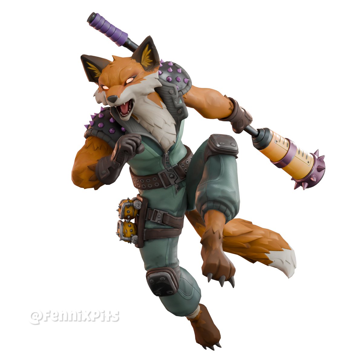 FennixPits's tweet photo. FENNIX DOING VOLPEZ'S OFFICIAL ICON

(With 90.1% accuracy)

After many hours of hard work making it as perfect as possible, I present my absolute best attempt at recreating Fennix doing Volpez's icon pose

Request for and original Fennix model port by @KaptinDragon ❤️ https://t.co/E9DXtXzUMh