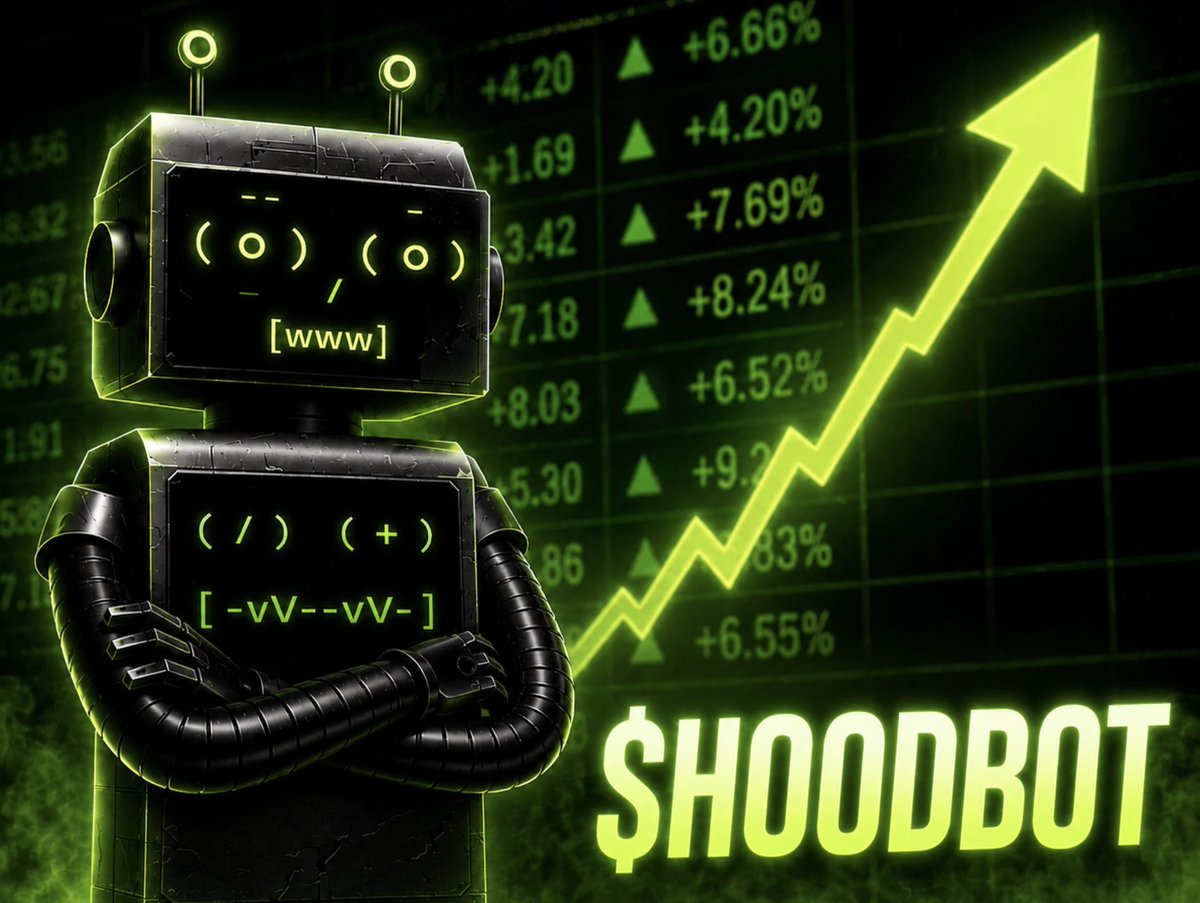 HoodbotRH's tweet photo. $HOODBOT INIT_MARKET_CAPTURE.exe

> STATUS: BULLISH
> EMOTION.dll = NULL
> ACCUMULATION_MODE = TRUE https://t.co/2y79dyQzDq