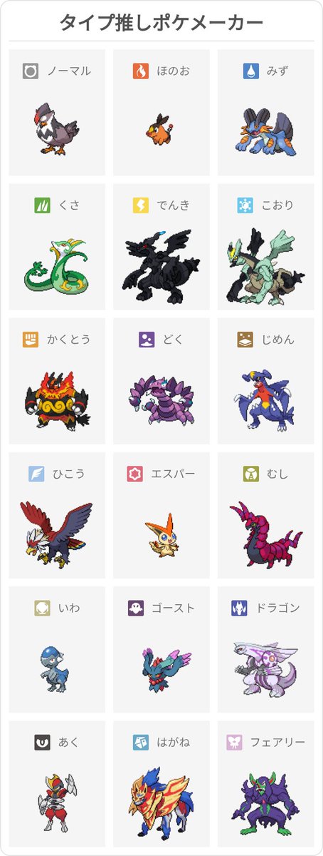 koku_500's tweet photo. 面白そうだったからやってみたら世代がバレまくりだった笑
#タイプ推しメーカー https://t.co/TOMnGAYPkT