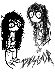 dessgore's tweet photo. Me as a homosuck + alternate version https://t.co/kfbHTQnkBS