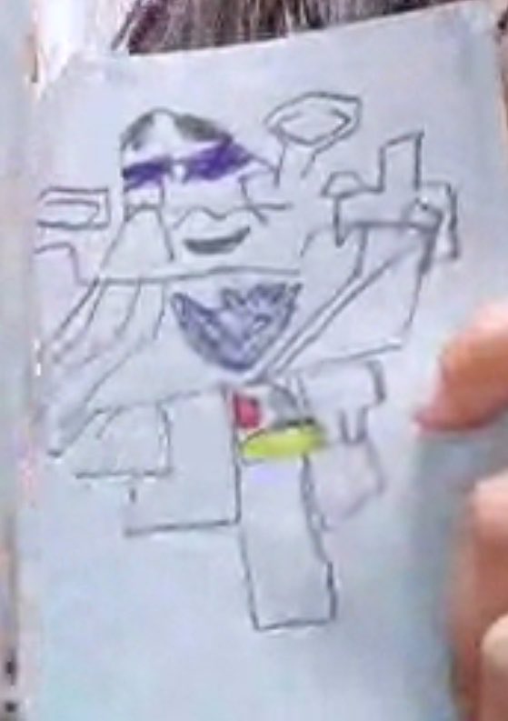 Predacon9's tweet photo. 娘が描いてくれた破壊大帝と総司令官 https://t.co/NSwcza6IQl