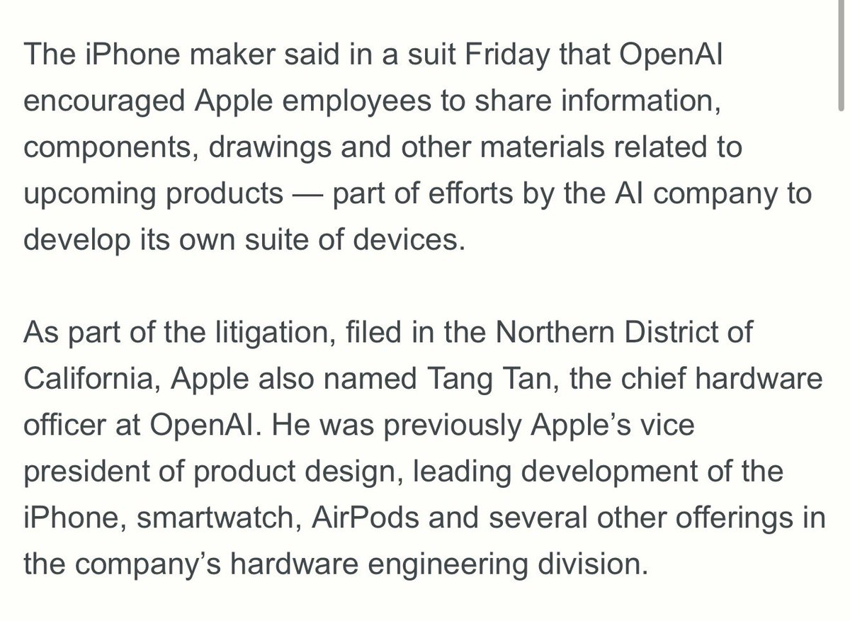 JatIkhwan's tweet photo. I think kes Apple vs OpenAI ni kes daylight robbery intellectual property antara terbesar melibatkan salah seorangnya lahir dan sekolah di Klang-Tang Tan. Before he left dia ambik semua hardware information dalam laptop office Apple, bawa sekali ramai staff Apple ikut keluar. https://t.co/DA0ZJkjLOD
